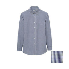 Premium cotton broadcloth check L/S shirt