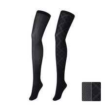 Ws tights 2P(herringbone&daimond pattern)+