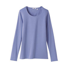 W's premium cotton crew neck L/S T