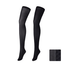 Ws tights 2P(herringbone&mini daimond pattern)+