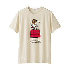 男裝SNOOPY印花T恤(短袖) A