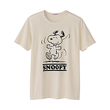 男裝SNOOPY印花T恤(短袖) D