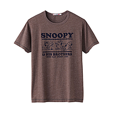 男裝SNOOPY印花T恤(短袖) I