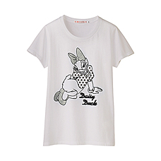 女裝DISNEY PROJ印花T恤(短袖)C
