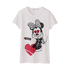 女裝DPJ印花T恤(短袖) E (Minnie)