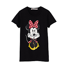 女裝DISNEY PROJ印花T恤(短袖)J