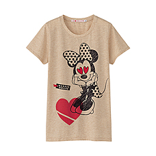 女裝DPJ印花T恤(短袖) L (Minnie)