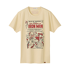 男裝Marvel Comics印花T恤(短袖)B
