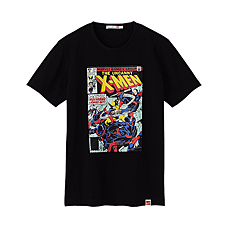 男裝Marvel Comics印花T恤(短袖)F