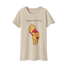 女裝Winnie the PoohT恤(短袖)D