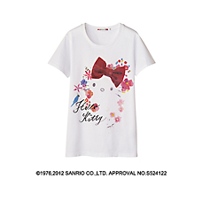 女裝Hello Kitty印花T恤(短袖)A