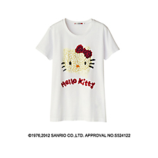 女裝Hello Kitty印花T恤(短袖)G