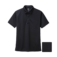 男裝DRY網眼POLO衫(短袖) D