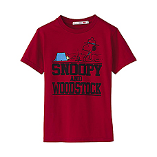 童裝SNOOPY印花T恤(短袖) E