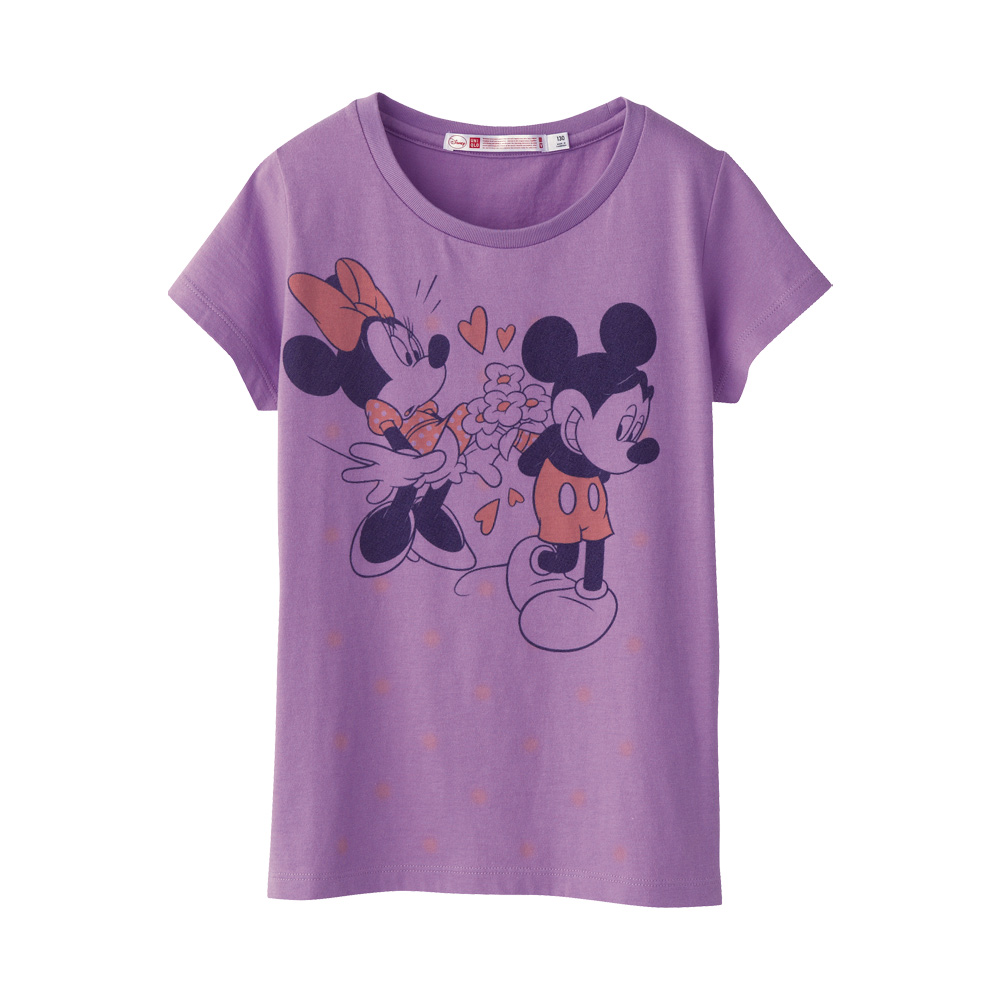 女童disney+proj印花t恤