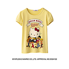 女童Hello Kitty印花T恤(短袖) G