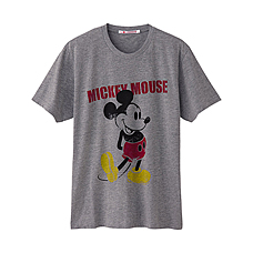 男裝DISNEY PROJ 印花T恤(短袖)L
