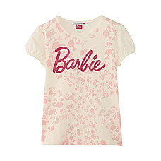 女童Barbie印花T恤(短袖) C