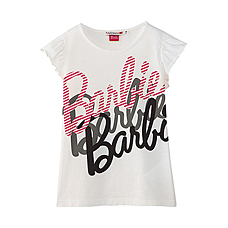 女童Barbie印花T恤(短袖) H