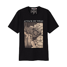 男裝Attack on Titan印花T恤(短袖)A