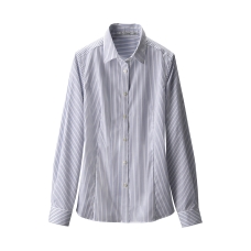 WOMEN Uv Cut Long Sleeve Stripe Shirt