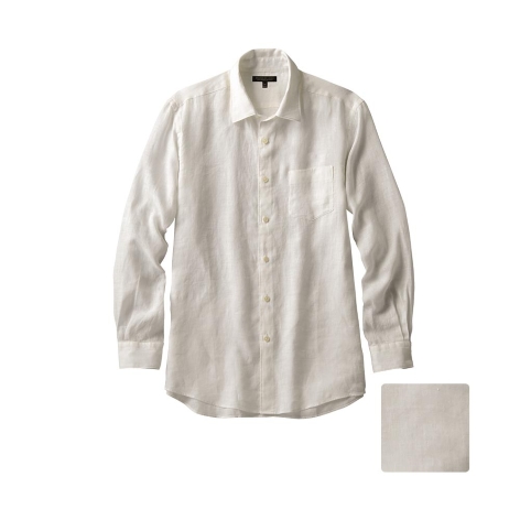 MEN Premium Linen Long Sleeve Shirt A