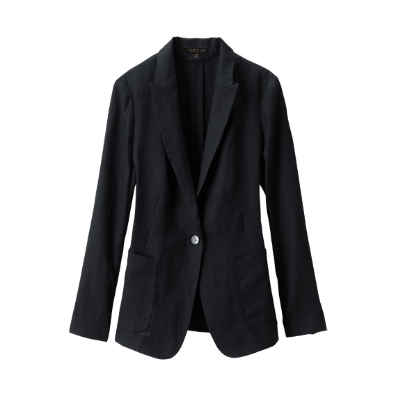 WOMEN Premium Linen Long Tailored Jacket