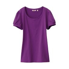 WOMEN Extra Fine Cotton Scoop Neck Short Sleeve T