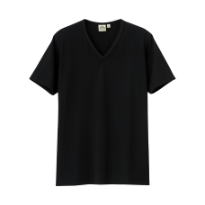 MEN Soft Touch Light Cotton V Neck Short Sleeve T Shirt A