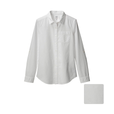 WOMEN Oxford Long Sleeve Shirt C