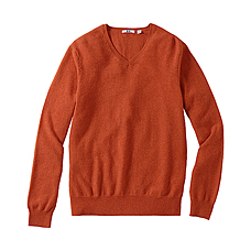 MEN Pure Cashmere V Neck Sweater A