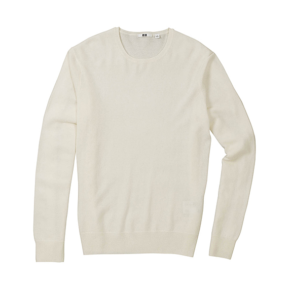 MEN Pure Cashmere Crew Neck Sweater A