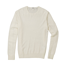 MEN Pure Cashmere Crew Neck Sweater A