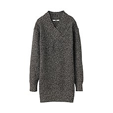 WOMEN Heavy Gauge V Neck Tunic (Long Sleeve)