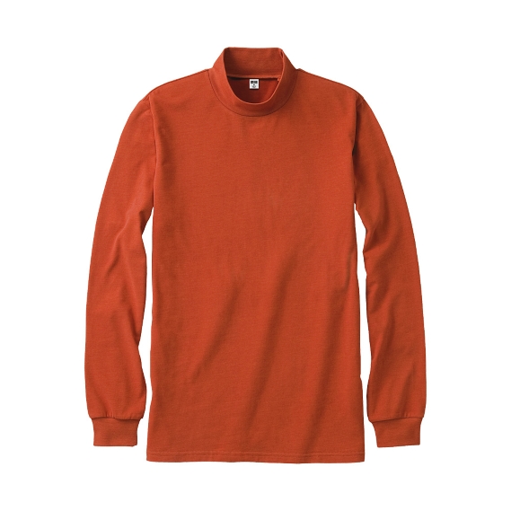 MEN Soft Touch High Neck Long Sleeve T Shirt B