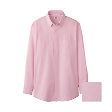 MEN Oxford Long Sleeve Shirt B