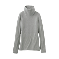 WOMEN HEATTECH Fleece Polo Neck Long Sleeve T