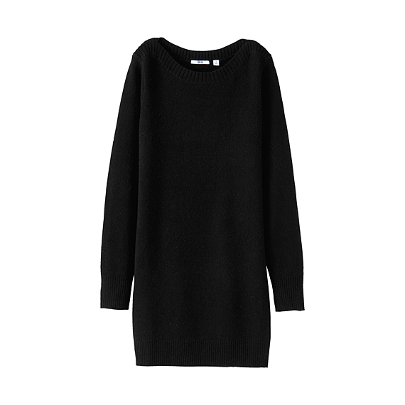 WOMEN Soft Lambswool Boat Neck Tunic (Long Sleeve)