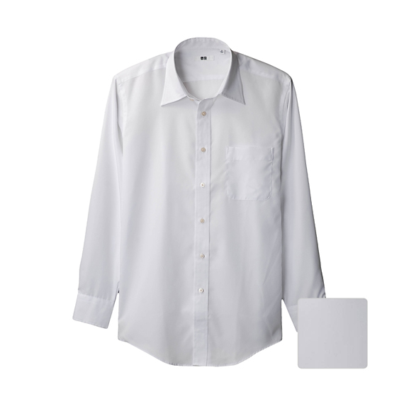 MEN Fine Poplin Long Sleeve Shirt
