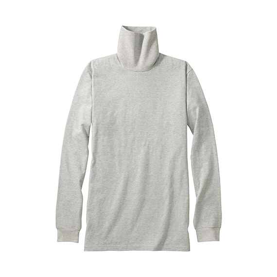 MEN Soft Touch Stripe Polo Neck Long Sleeve T Shirt A
