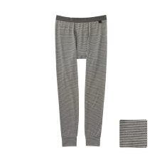 MEN HEATTECH Stripe Long Johns