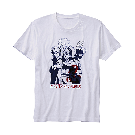 MEN NARUTO Graphic Short Sleeve T Shirt C