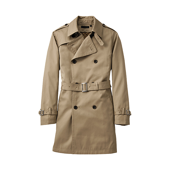 MEN Double Breasted Trench Coat