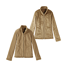 WOMEN Fleece Reversible Long Sleeve Jacket