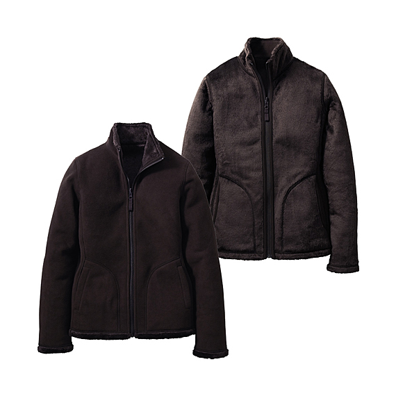 WOMEN Fleece Reversible Long Sleeve Jacket
