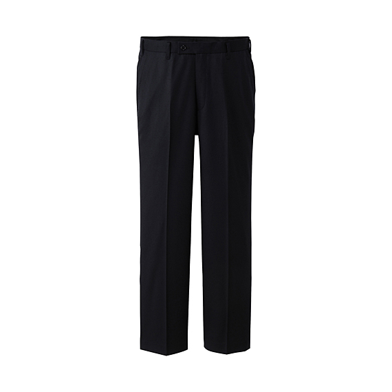MEN Tasmanian Wool Blended Flat Front Trousers A