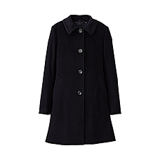 WOMEN Wool Cashmere A-Line Coat