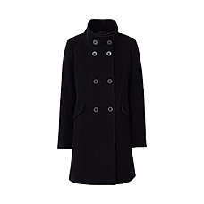 WOMEN Wool Stand Collar Coat