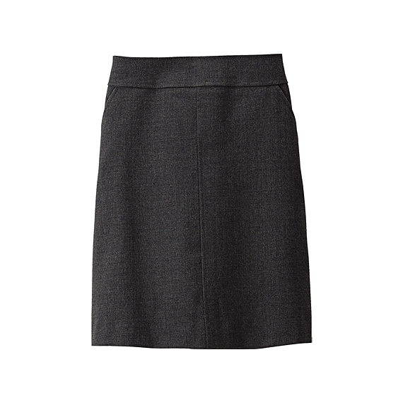 WOMEN Wool Slim Skirt