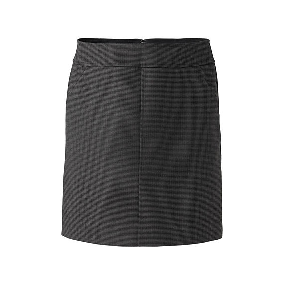 WOMEN Check Slim Skirt A